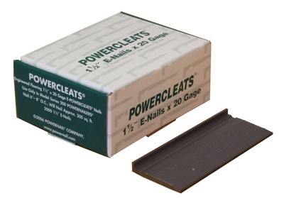 1-1/4" 20 Gauge E Shaped PowerCleat