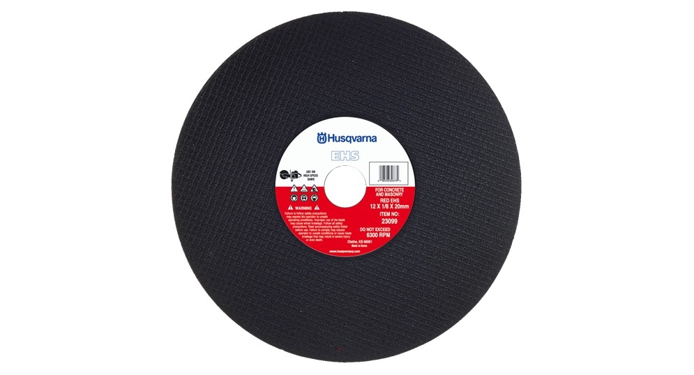 Husqvarna 542751495 12" X 1/8" X 20mm Metal Cut Off Wheel