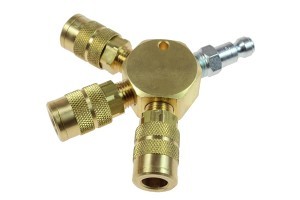 Coilhose 3122-15X 3-Way Manifold 1/4" Fitted