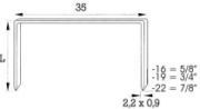 A58 1-3/8" Crown x 5/8" Leg 