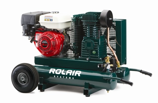 RolAir 7722HK28 9HP Gas Powered Wheeled Air Compressor 
