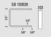 SB103020 - 1/2" Crown x 5/8" Leg Galvanized Staple