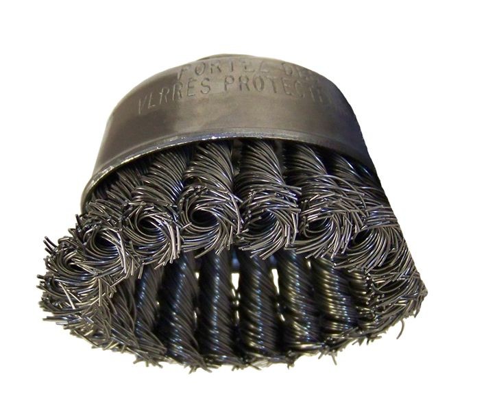 Flexovit C1480 2-3/4" Knotted Cup Wire Brush