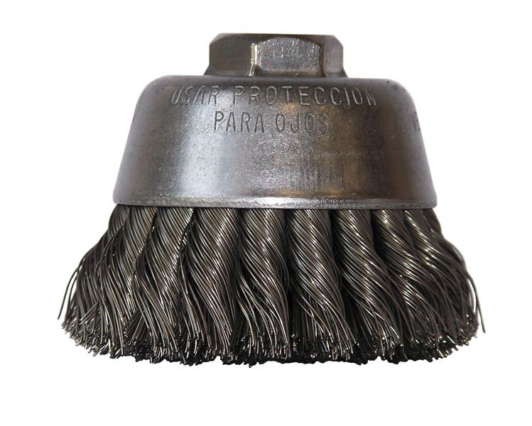 Flexovit C1630 4" Knotted Cup Wire Brush
