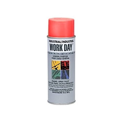 Krylon A04404007 Work Day Red Enamel Spray Paint