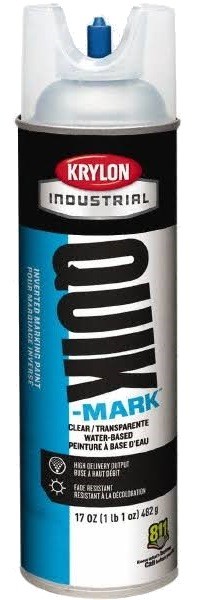Krylon S03500 Quik-Mark Water Based Clear Marking Paint, 20 oz.