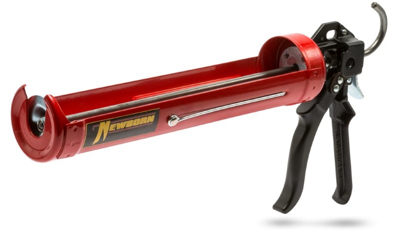Newborn 255 Super Smooth Rod Revolving Frame Caulking Gun, 1/4 Gallon