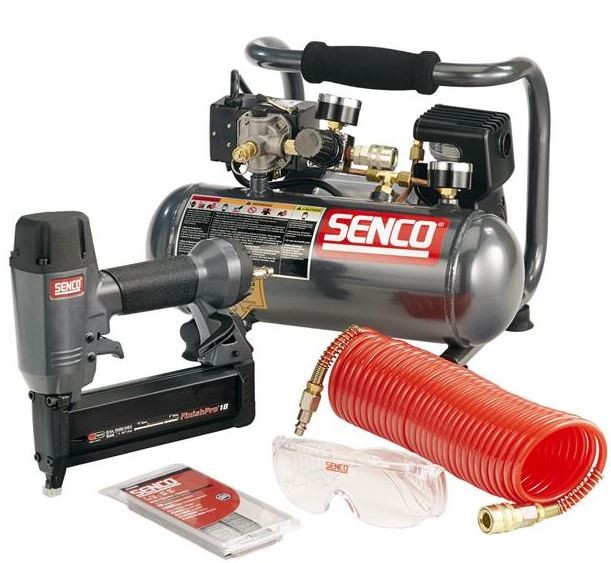 Senco PC0947 Brad Nailer and Electric Hand Carry Air Compressor Combo Kit