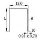 1/2" Leg 20 Gauge Staple Galvanized