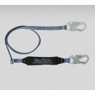 FallTech 8256 Lanyard 6" Web 2 Snap Hooks