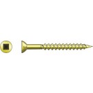 #8 x 1-3/4" #3 Square Twin Thread with Nibs Yellow Zinc