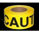 Radians BTPY101K2 1000' Yellow Caution Tape